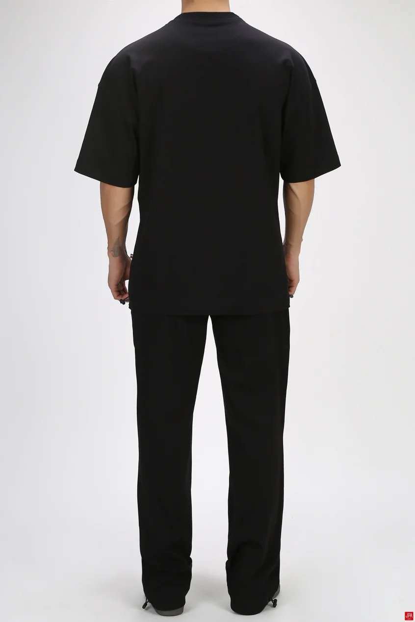 ست تی شرت و شلوار مردانه اسپرت مشکی جی پی ای JPA کد 03274
