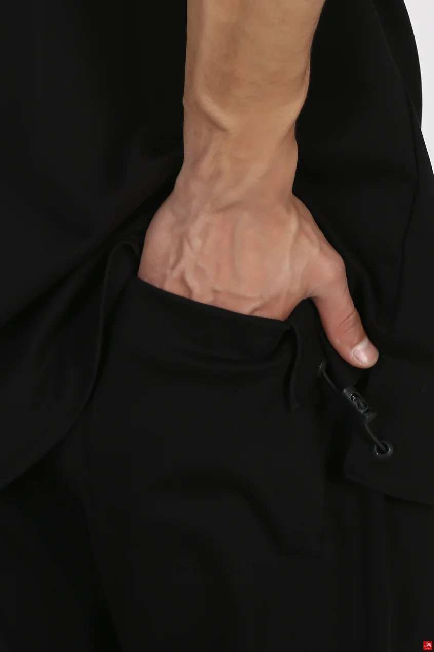 ست تی شرت و شلوار مردانه اسپرت مشکی جی پی ای JPA کد 03274