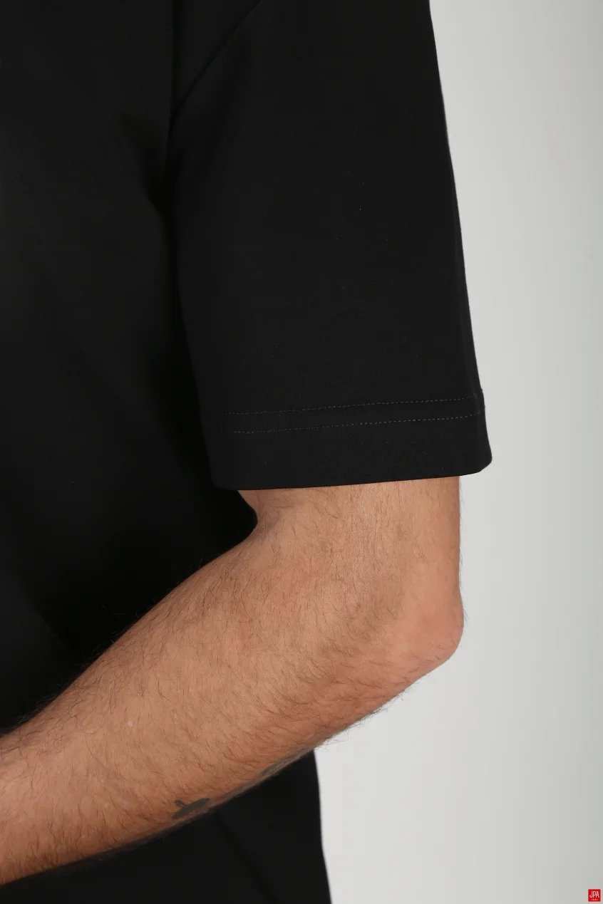 تی شرت مردانه مشکی جی پی ای JPA کد 03269