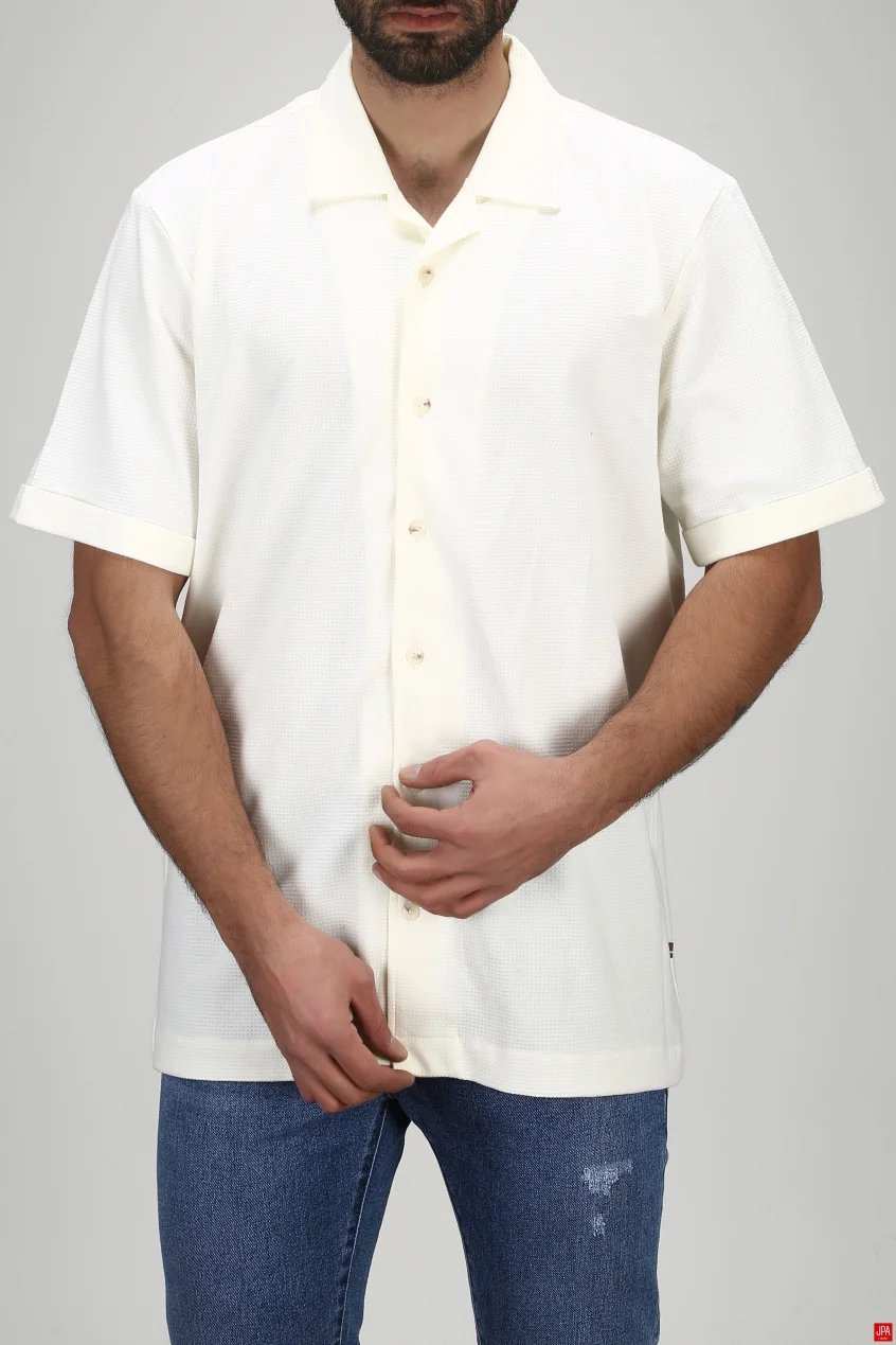 پیراهن مردانه مشکی جی پی ای JPA کد 03281