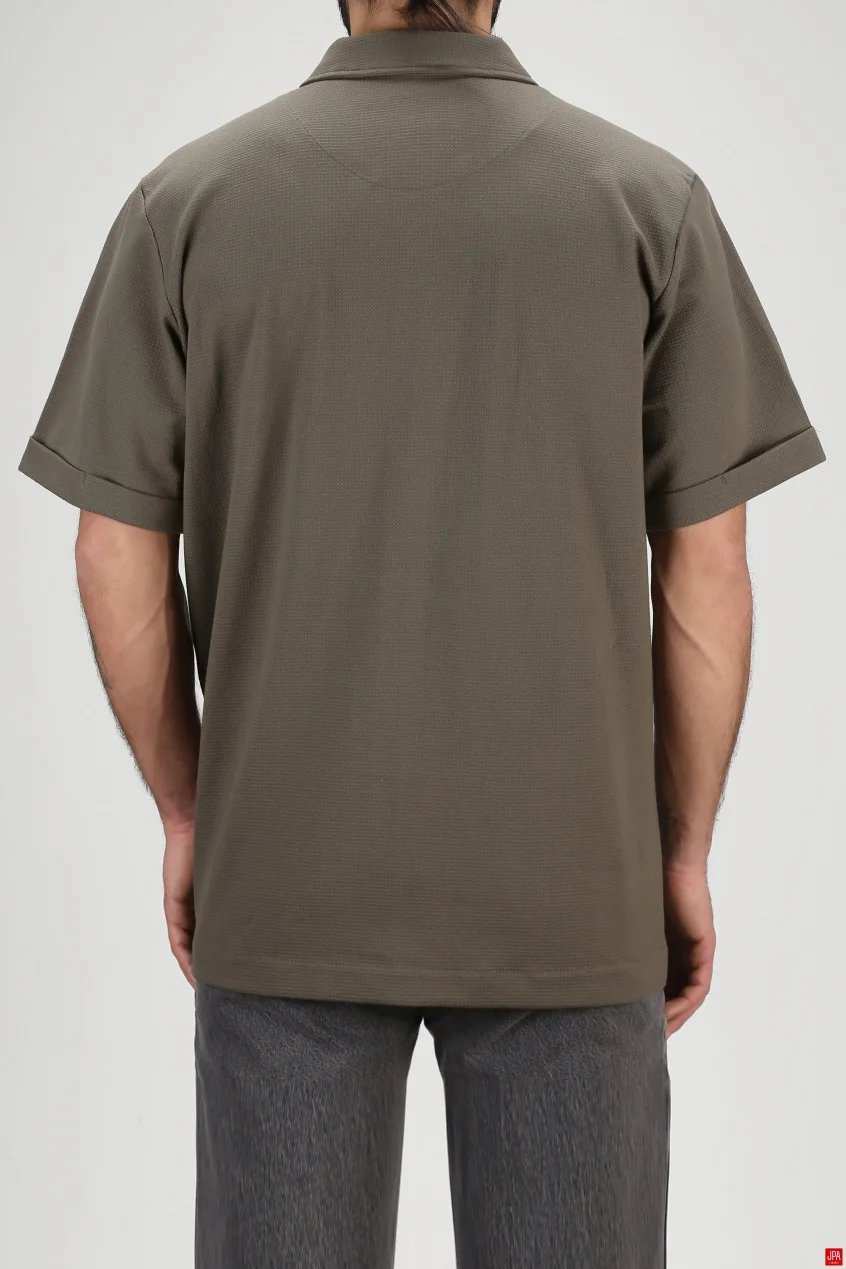 پیراهن مردانه مشکی جی پی ای JPA کد 03281