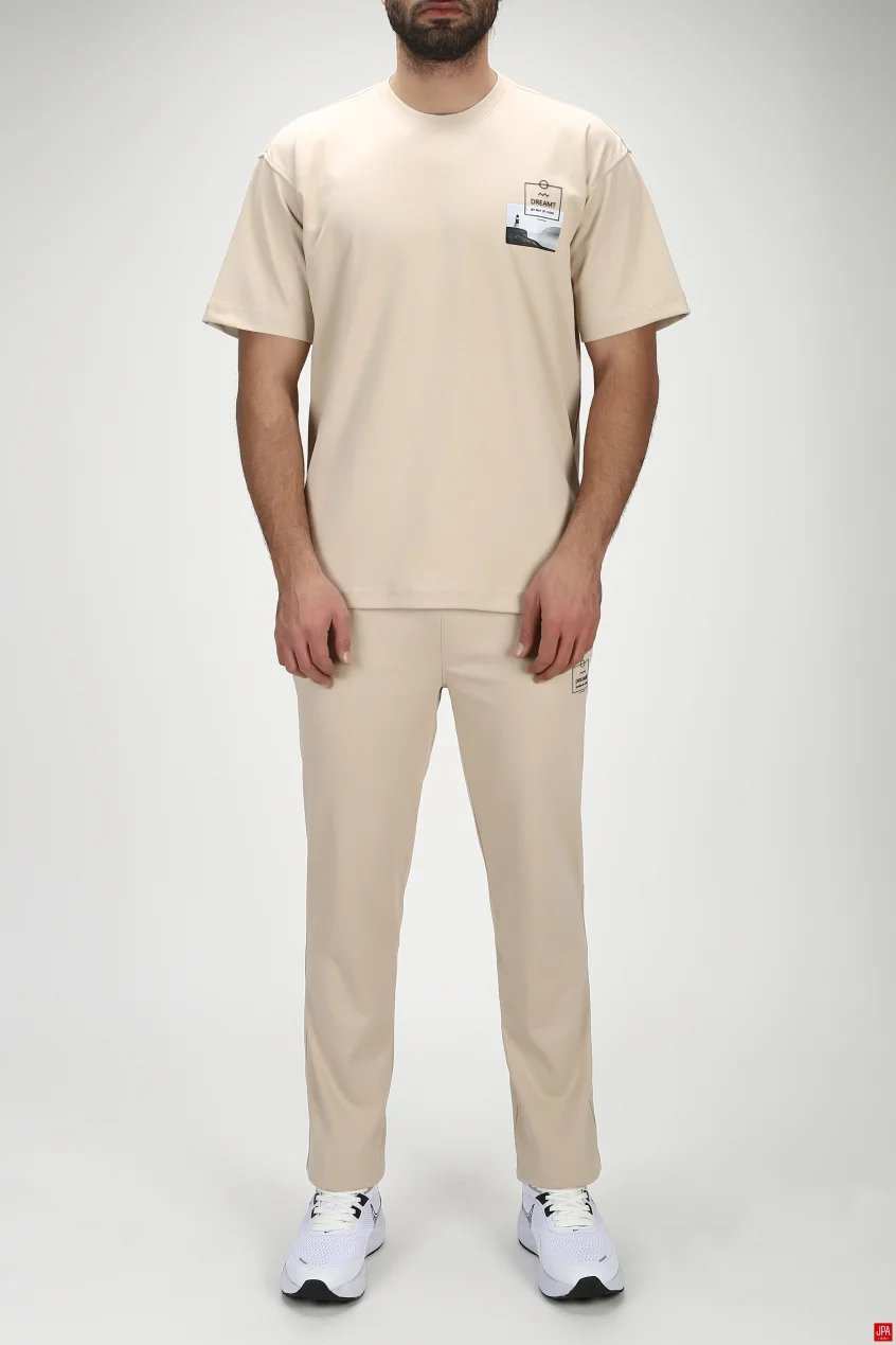 ست تی شرت و شلوار مردانه اسپرت سبز روشن جی پی ای JPA کد 03273