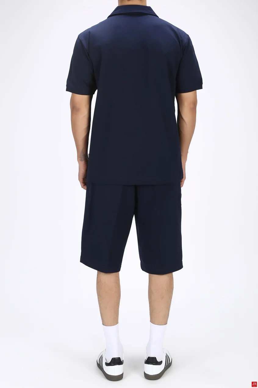 ست تی شرت و شلوارک مردانه اسپرت سرمه ای جی پی ای JPA کد 03340