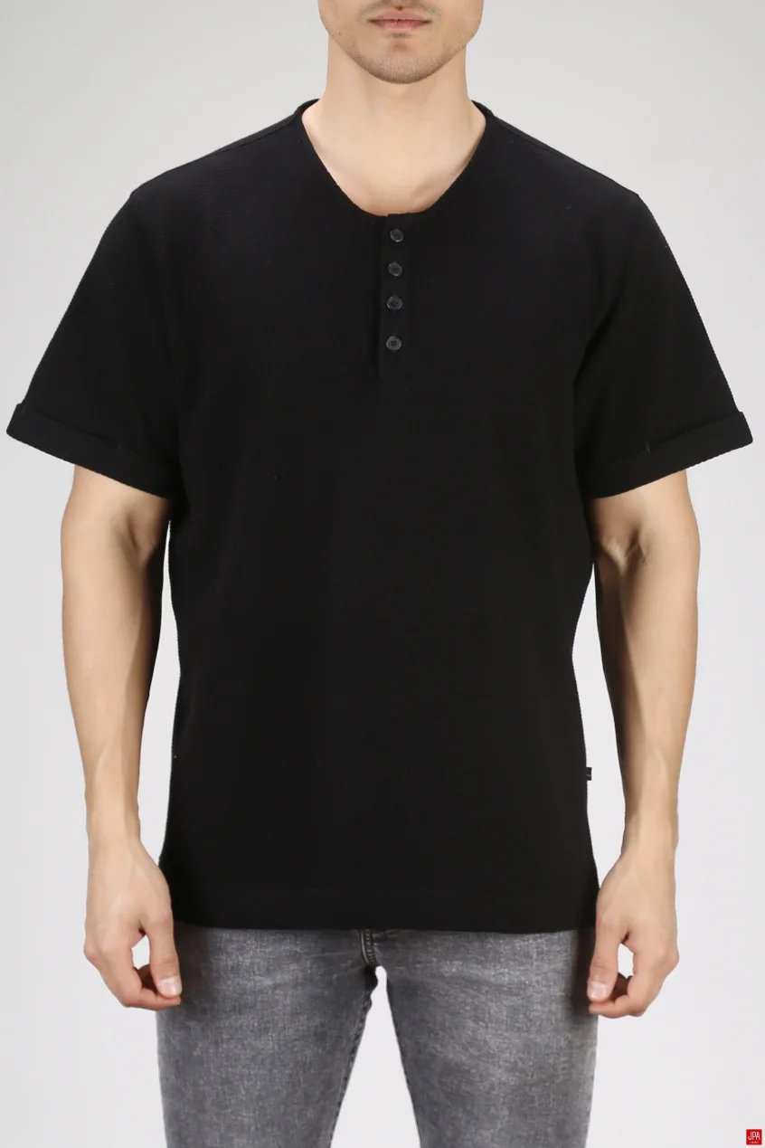 تی شرت مردانه مشکی جی پی ای JPA کد 03362