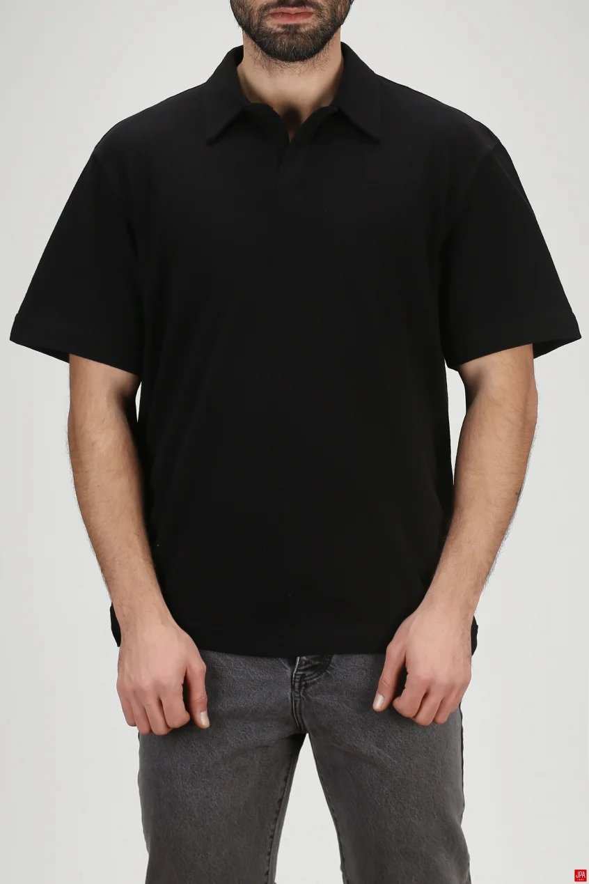 پولوشرت مردانه باکس آزاد مشکی جی پی ای JPA کد 03292