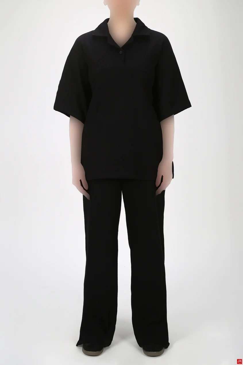 ست پیراهن و شلوار زنانه مشکی جی پی ای JPA کد 03377