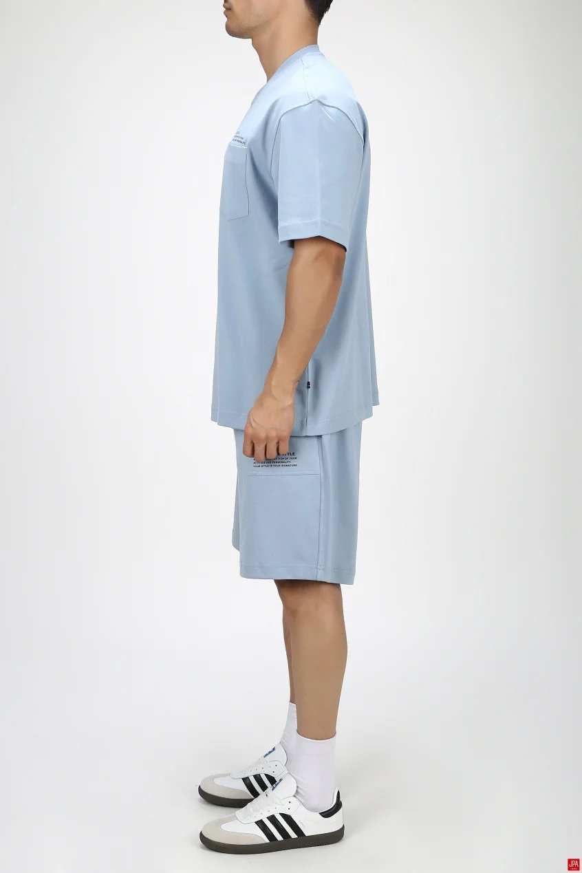 ست تی شرت و شلوارک مردانه راحتی باکس مشکی جی پی ای JPA کد 03287