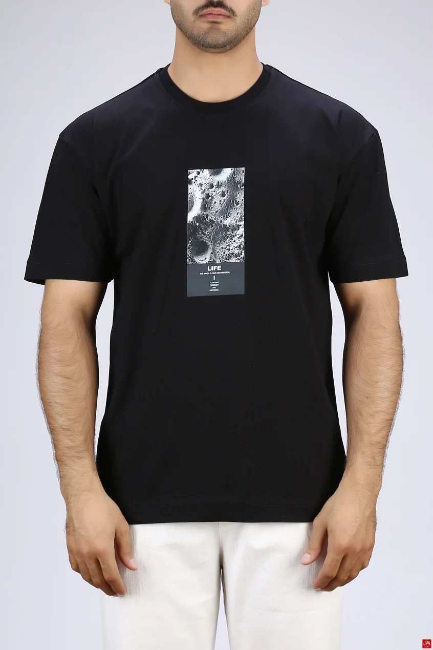 تی شرت مردانه مشکی جی پی ای JPA کد 03391