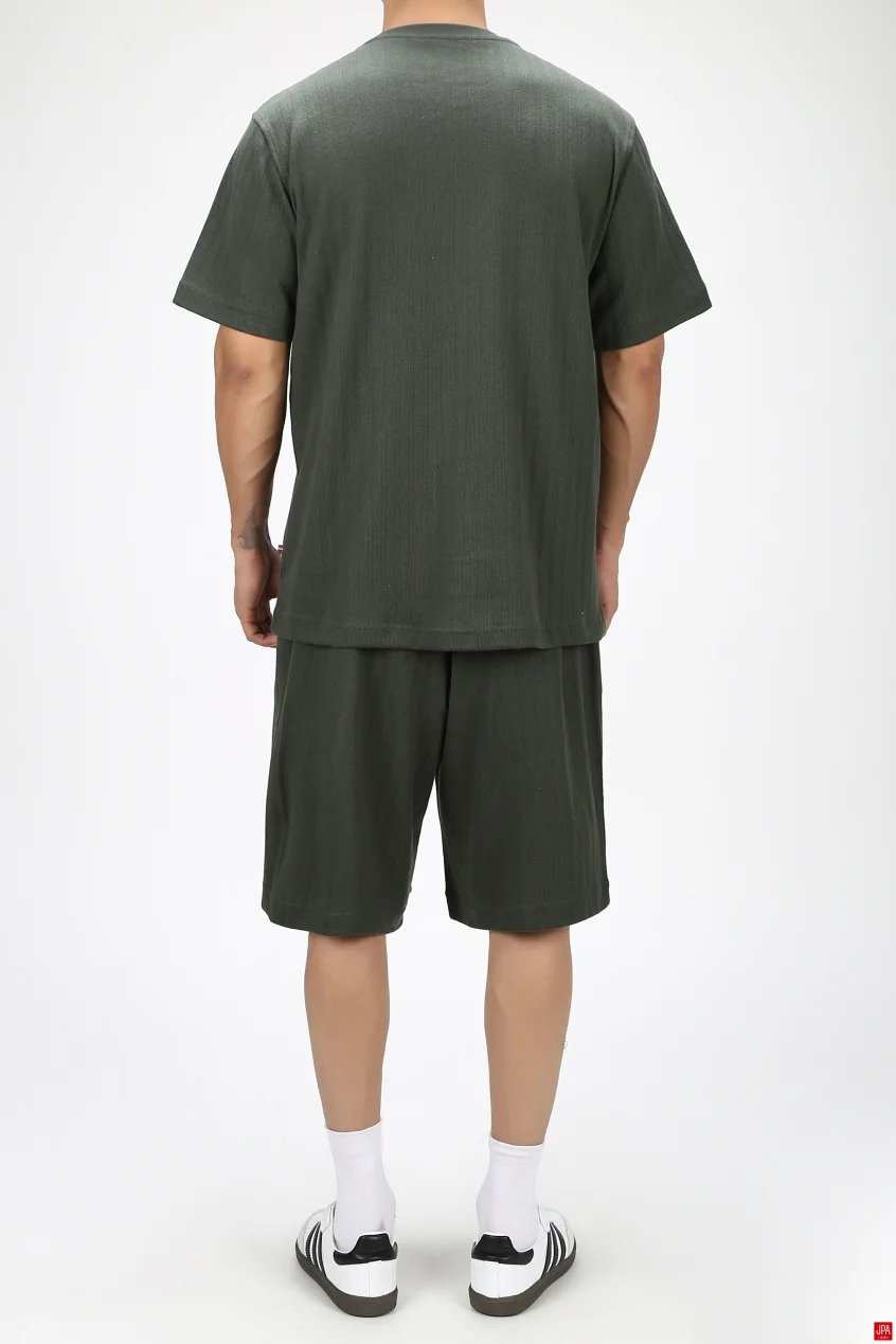 ست تی شرت و شلوارک مردانه اسپرت مشکی جی پی ای JPA کد 03469