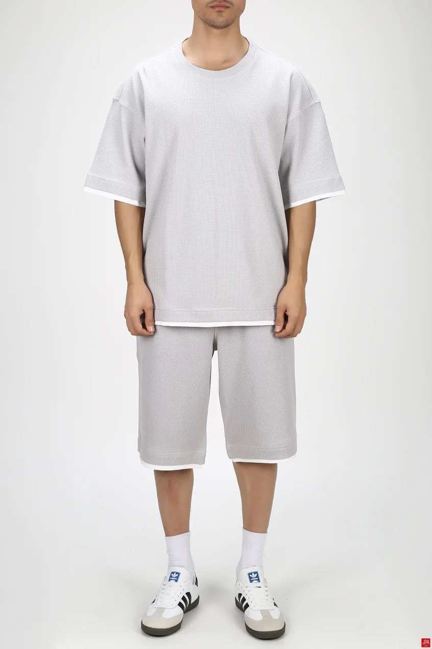 ست تی شرت و شلوارک مردانه اسپرت سبز تیره جی پی ای JPA کد 03457