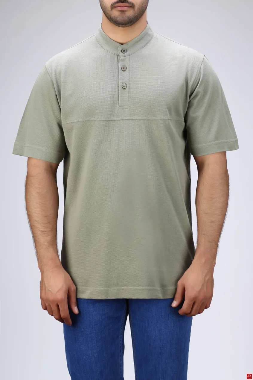 تی شرت مردانه یقه دیپلمات جی پی ای JPA کد 03476