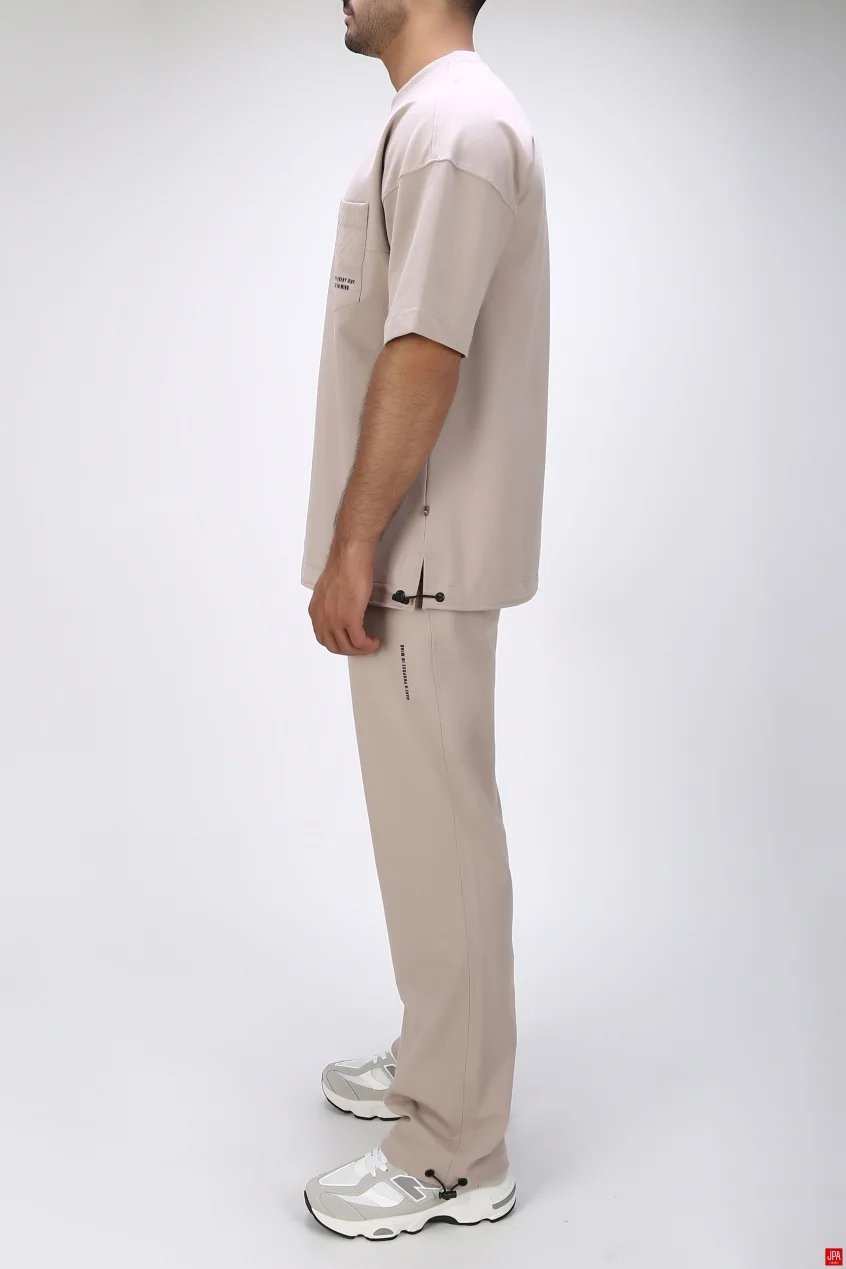 ست تی شرت و شلوار مردانه اسپرت مشکی جی پی ای JPA کد 03433