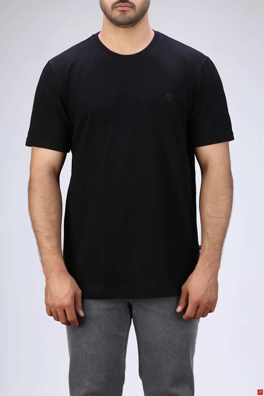 تی شرت مردانه مشکی جی پی ای JPA کد 03471