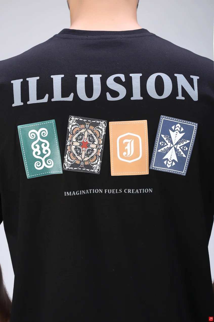 تی شرت مردانه مشکی جی پی ای JPA کد 03399