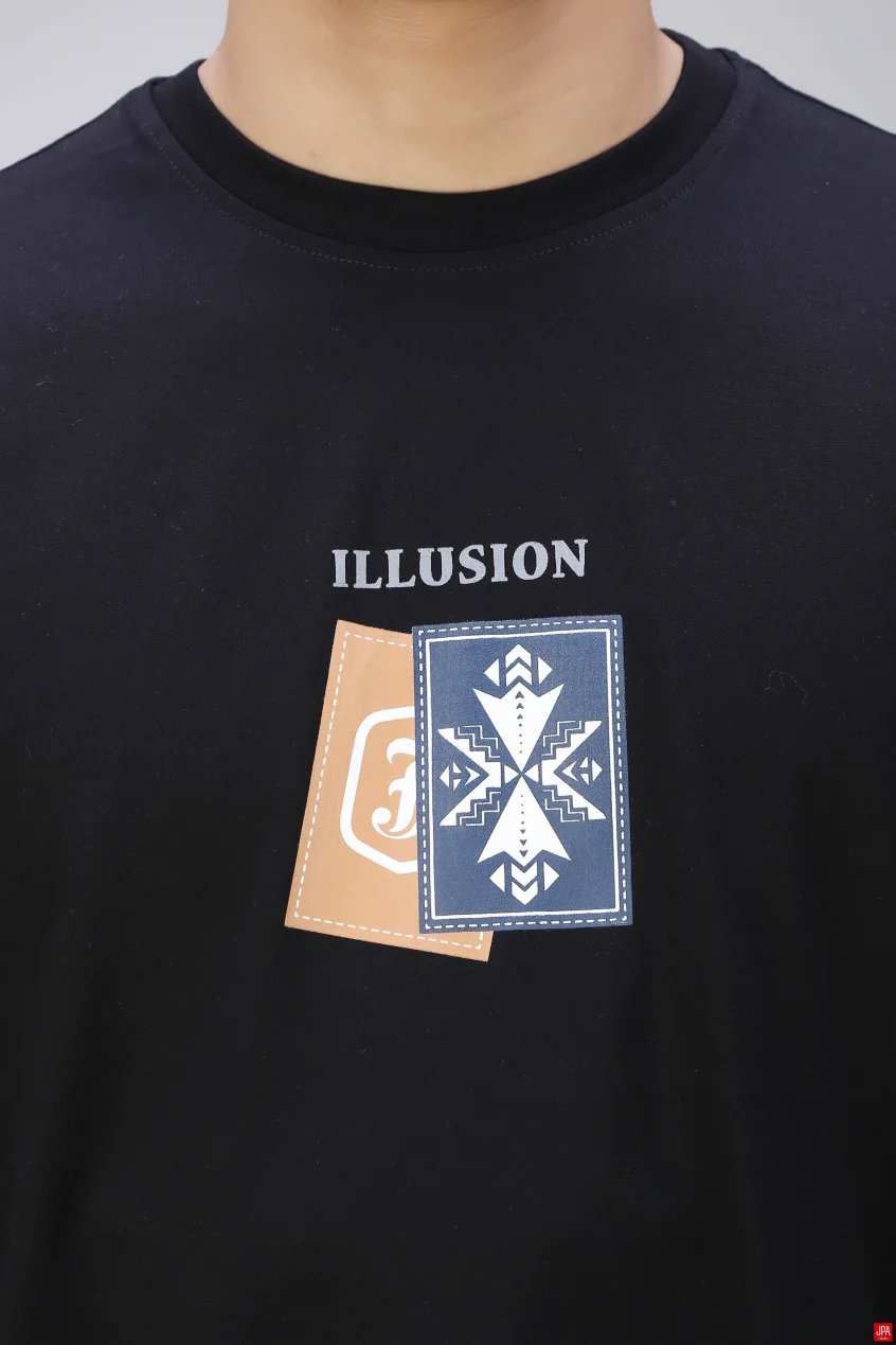 تی شرت مردانه مشکی جی پی ای JPA کد 03399