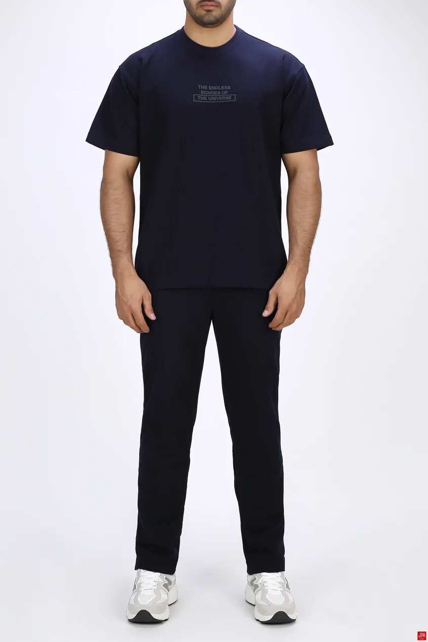 ست تی شرت و شلوار مردانه اسپرت مشکی جی پی ای JPA کد 03432