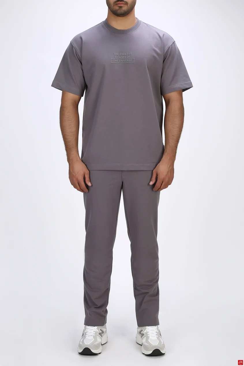 ست تی شرت و شلوار مردانه اسپرت مشکی جی پی ای JPA کد 03432