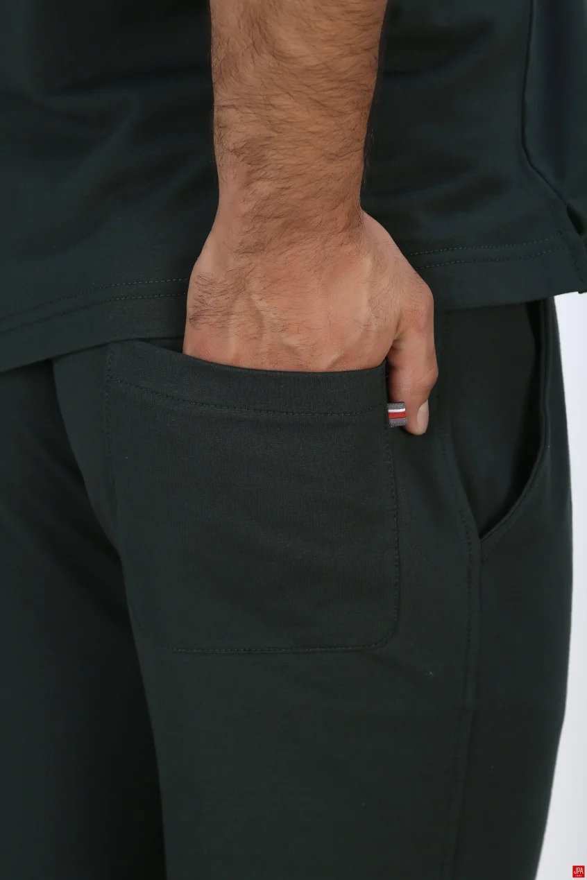 ست تی شرت و شلوار مردانه اسپرت مشکی جی پی ای JPA کد 03432