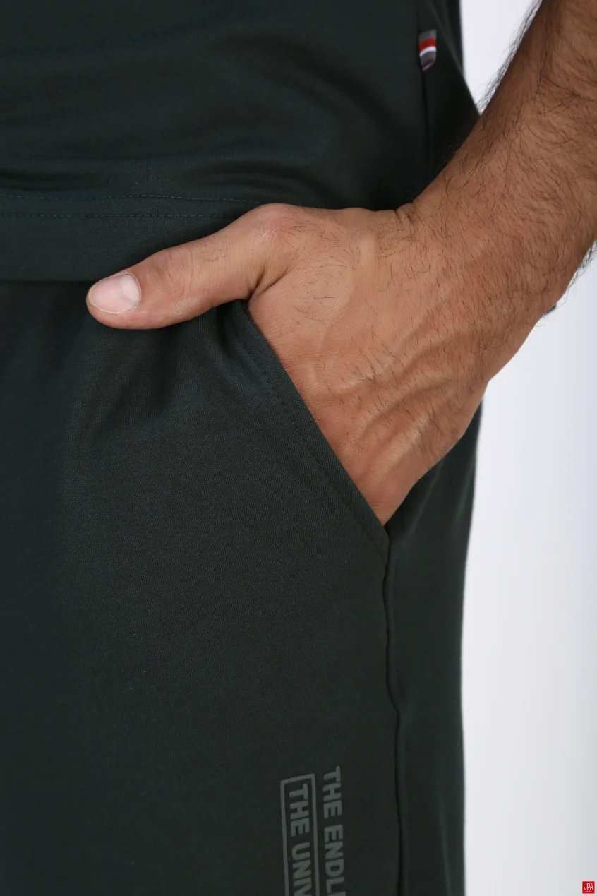 ست تی شرت و شلوار مردانه اسپرت مشکی جی پی ای JPA کد 03432