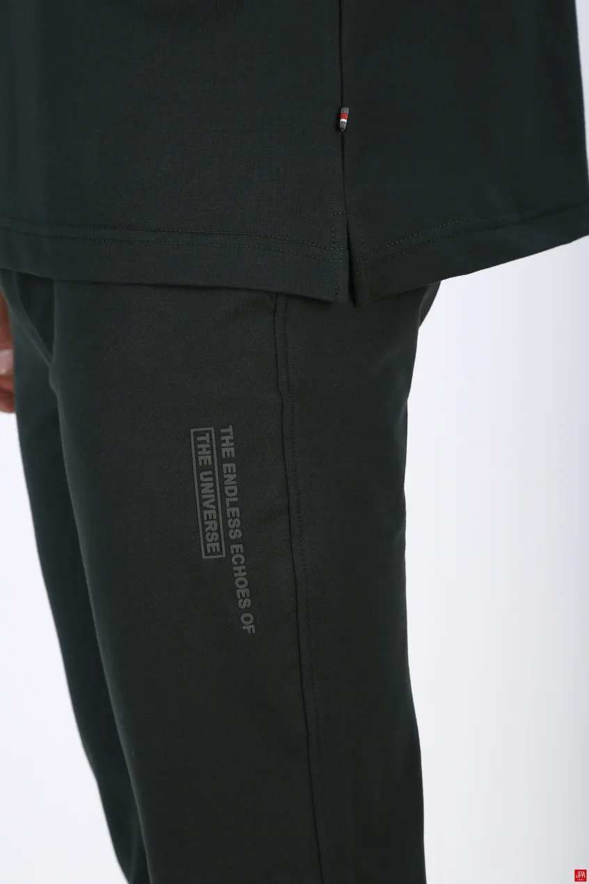 ست تی شرت و شلوار مردانه اسپرت مشکی جی پی ای JPA کد 03432