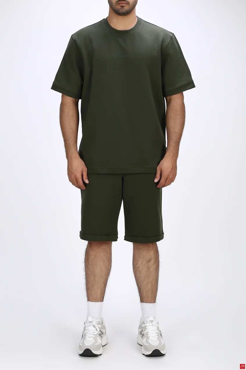 ست تی شرت و شلوارک مردانه دورس اسپرت مشکی جی پی ای JPA کد 03334