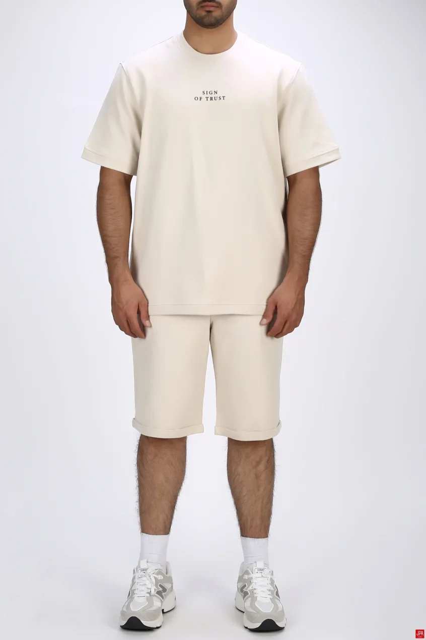 ست تی شرت و شلوارک مردانه دورس اسپرت مشکی جی پی ای JPA کد 03334