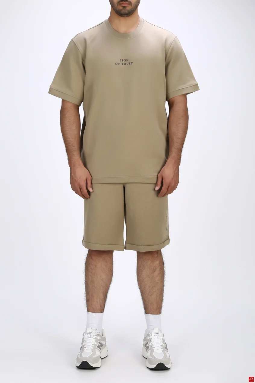 ست تی شرت و شلوارک مردانه دورس اسپرت مشکی جی پی ای JPA کد 03334