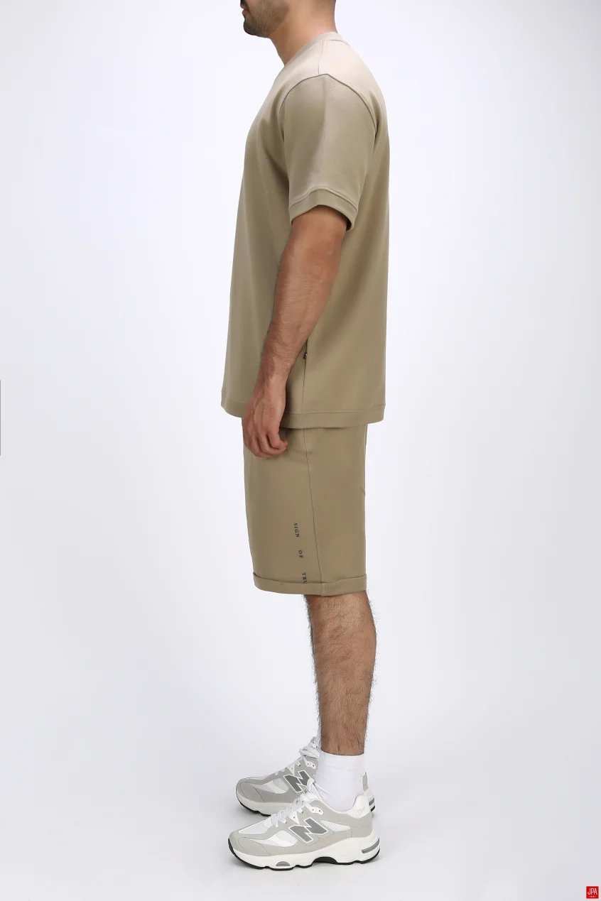 ست تی شرت و شلوارک مردانه دورس اسپرت مشکی جی پی ای JPA کد 03334