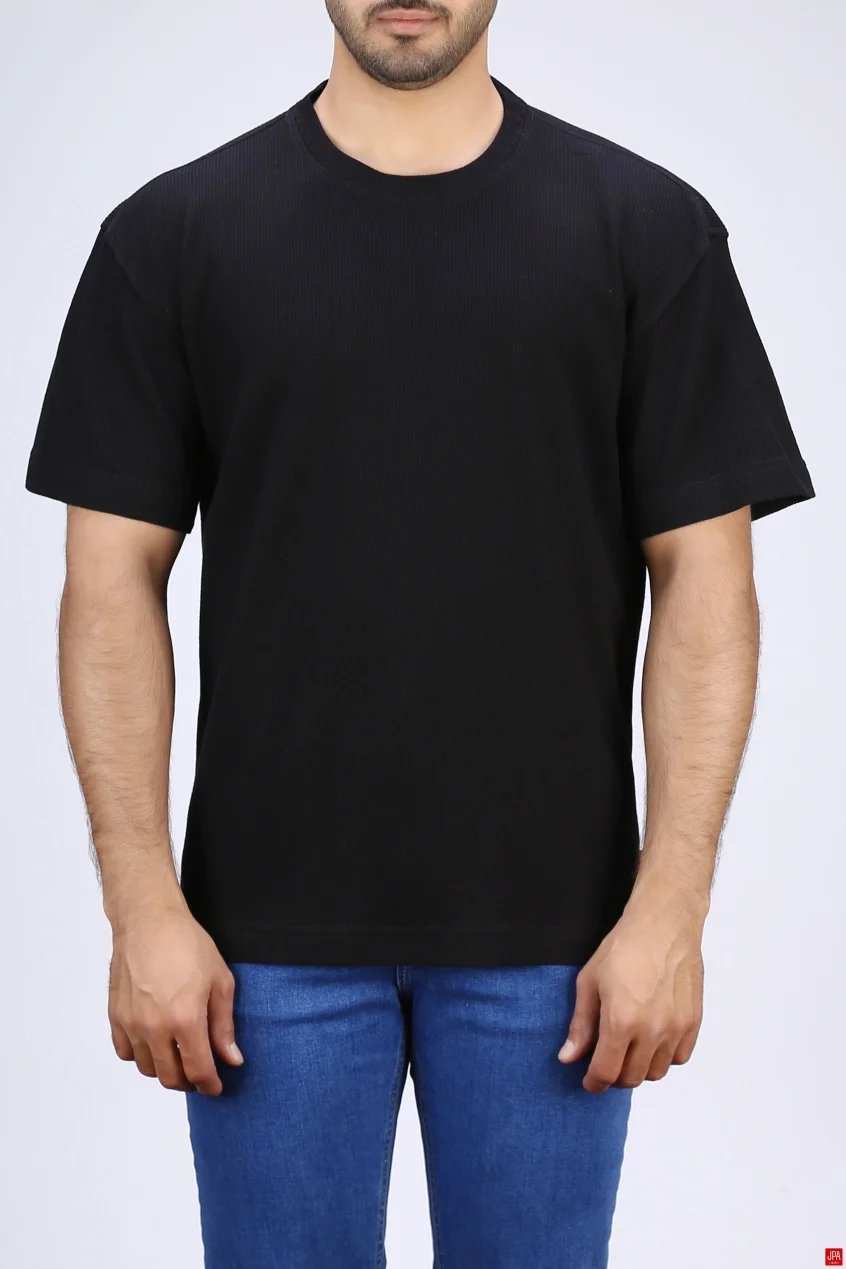 تی شرت مردانه مشکی جی پی ای JPA کد 03502