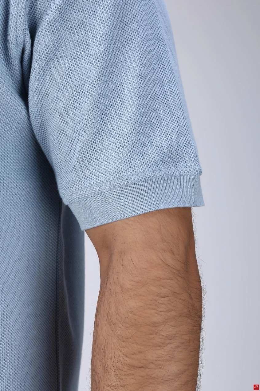 پولوشرت مردانه نیم زیپ مشکی جی پی ای JPA کد 03477