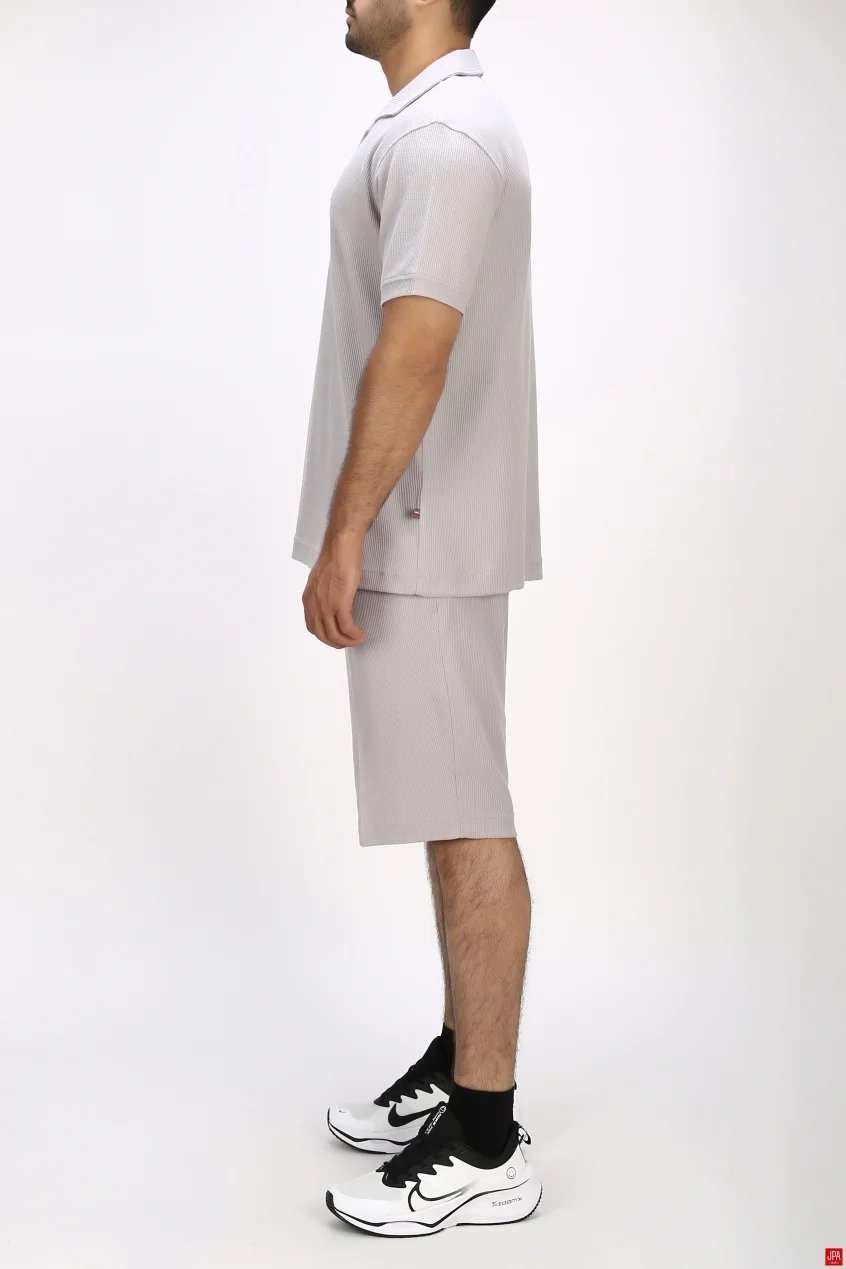 ست تی شرت و شلوارک مردانه اسپرت مشکی جی پی ای JPA کد 03483