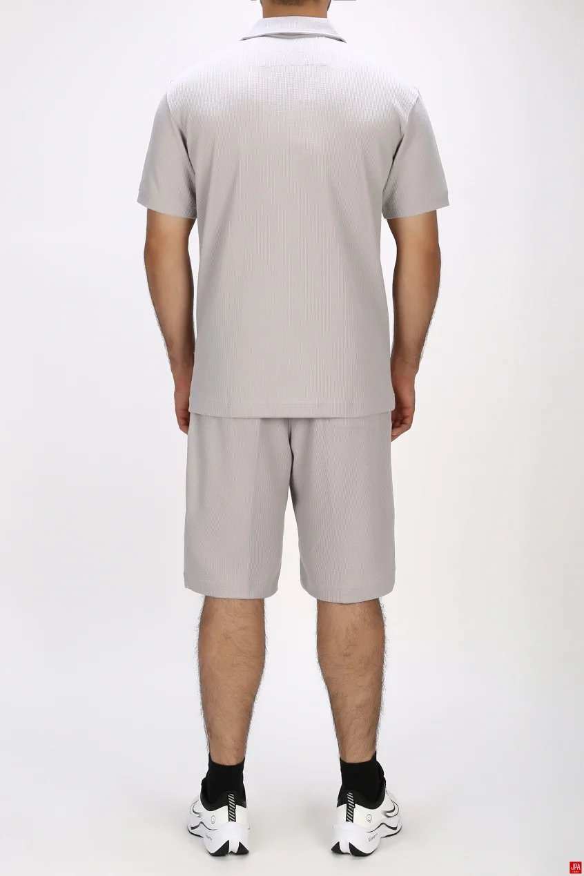 ست تی شرت و شلوارک مردانه اسپرت مشکی جی پی ای JPA کد 03483