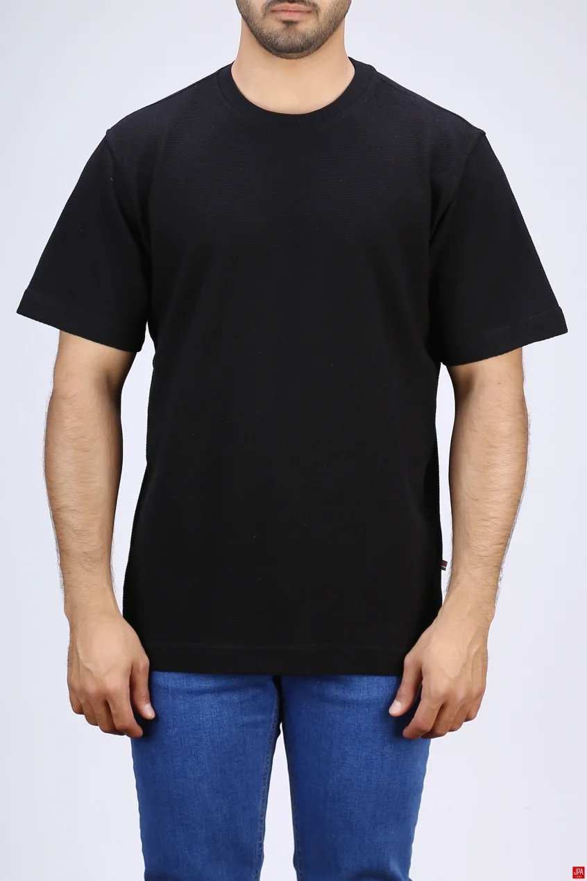 تی شرت مردانه مشکی جی پی ای JPA کد 03533