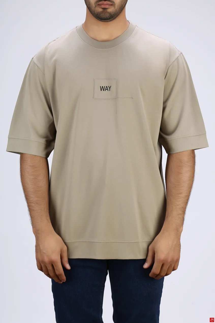 تی شرت مردانه یقه گرد آزاد مشکی جی پی ای JPA کد 03390