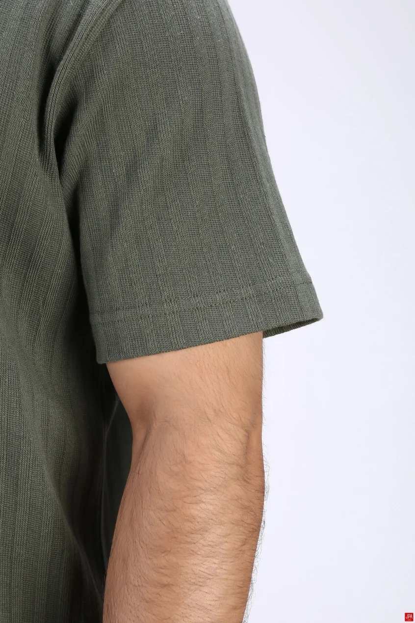 پولوشرت مردانه نیم زیپ مشکی جی پی ای JPA کد 03501