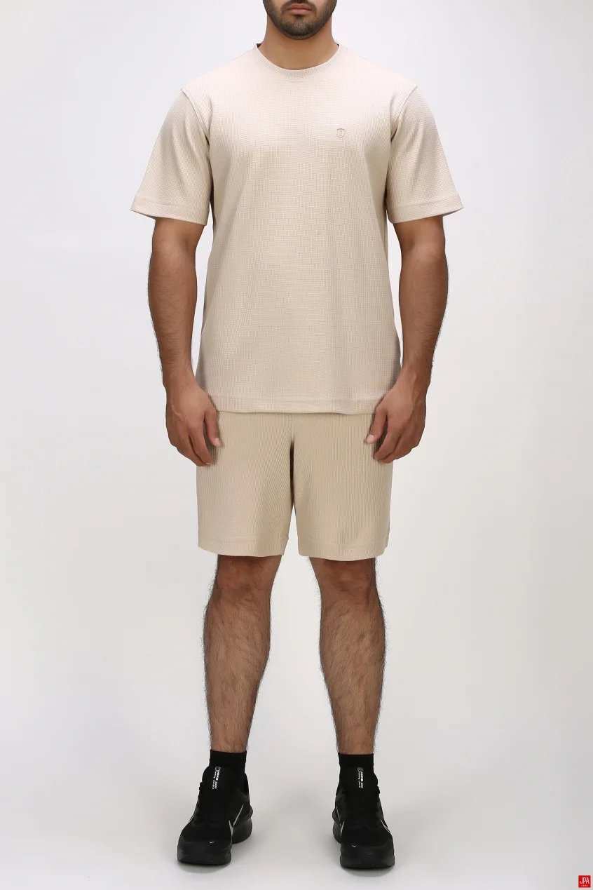 ست تی شرت و شلوارک مردانه اسپرت مشکی جی پی ای JPA کد 03536