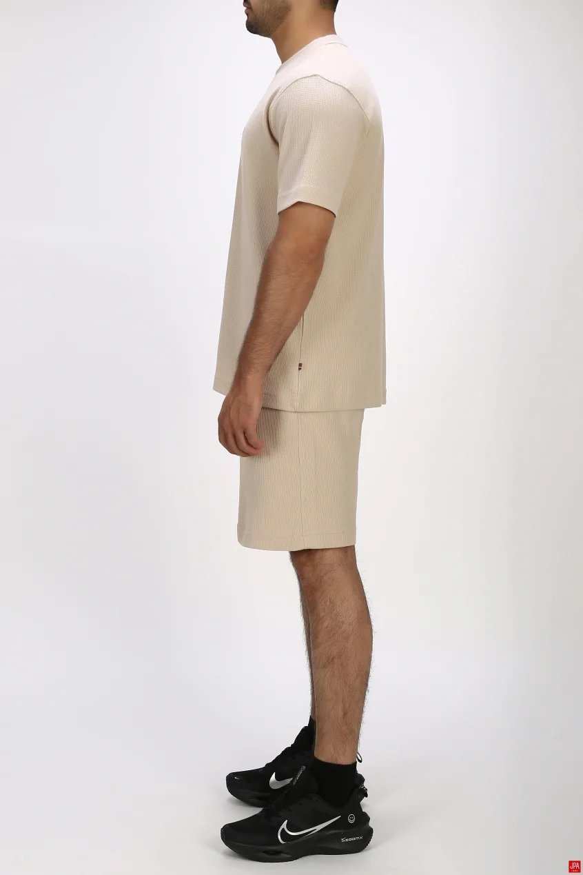 ست تی شرت و شلوارک مردانه اسپرت مشکی جی پی ای JPA کد 03536