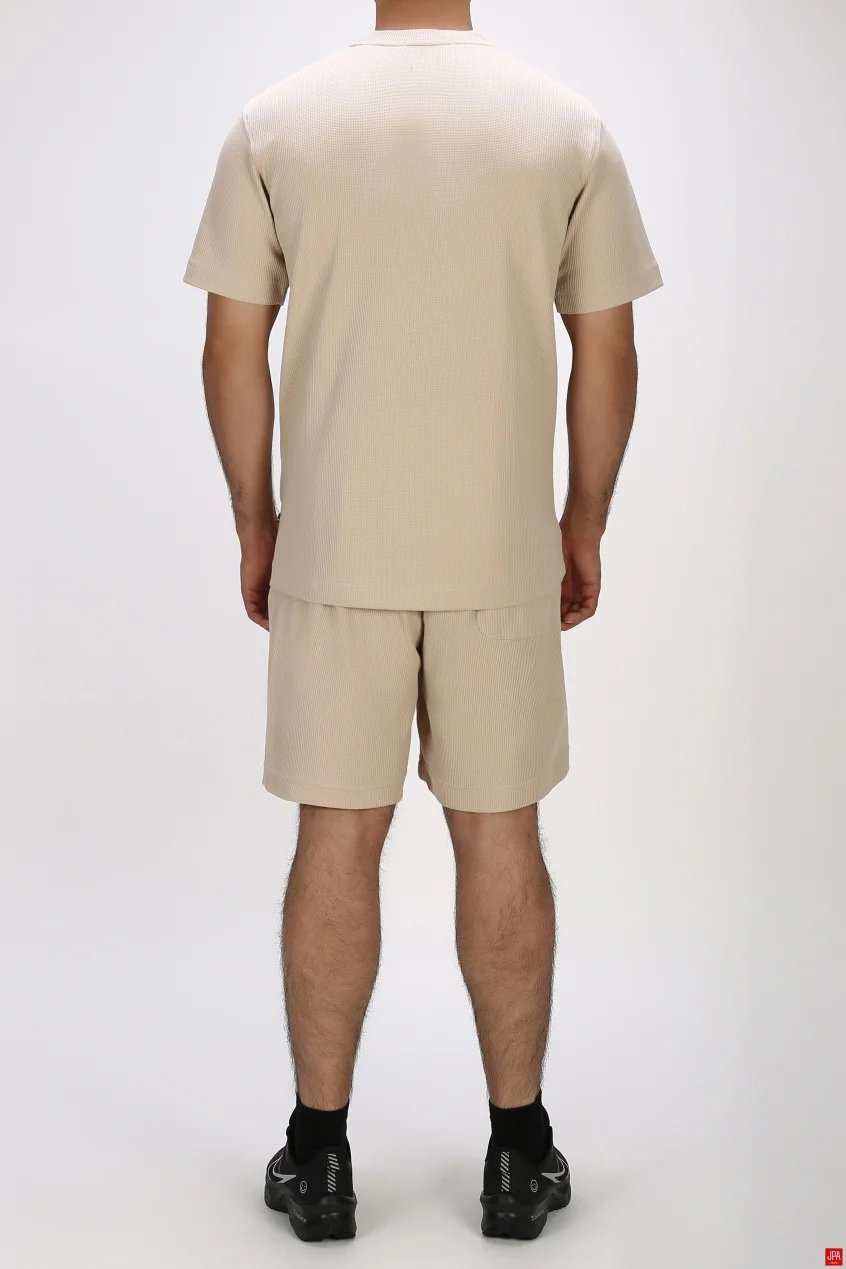 ست تی شرت و شلوارک مردانه اسپرت مشکی جی پی ای JPA کد 03536