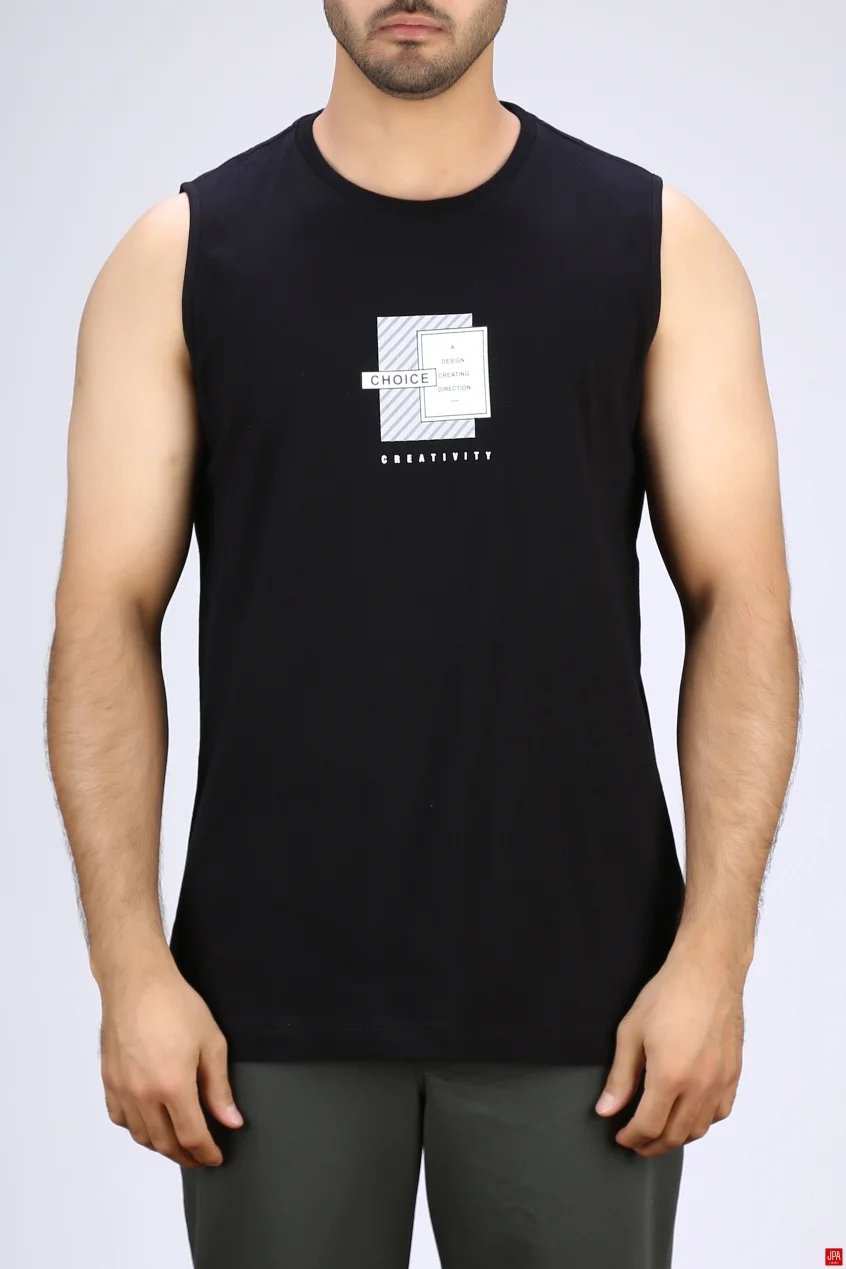 تاپ حلقه ای مردانه مشکی جی پی ای JPA کد 03524