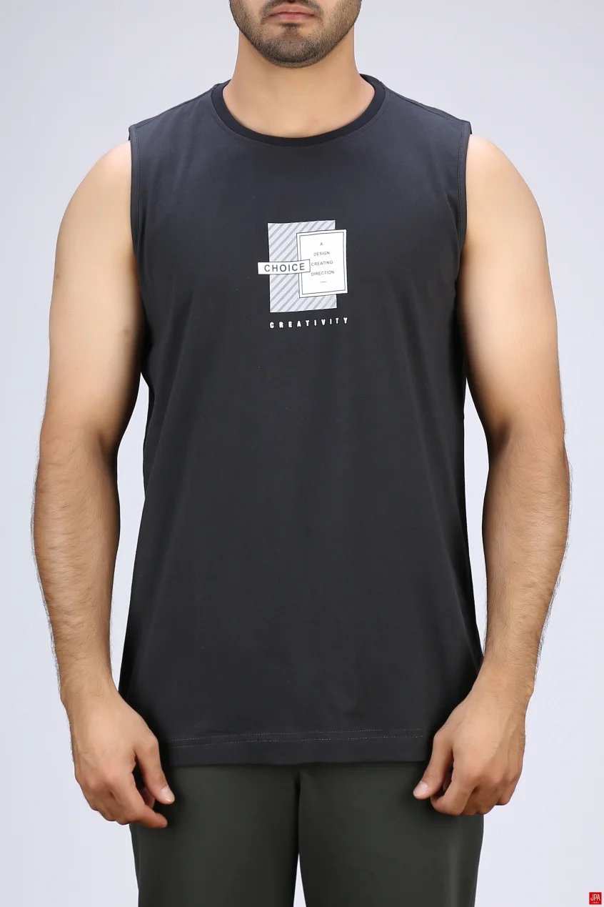 تاپ حلقه ای مردانه مشکی جی پی ای JPA کد 03524