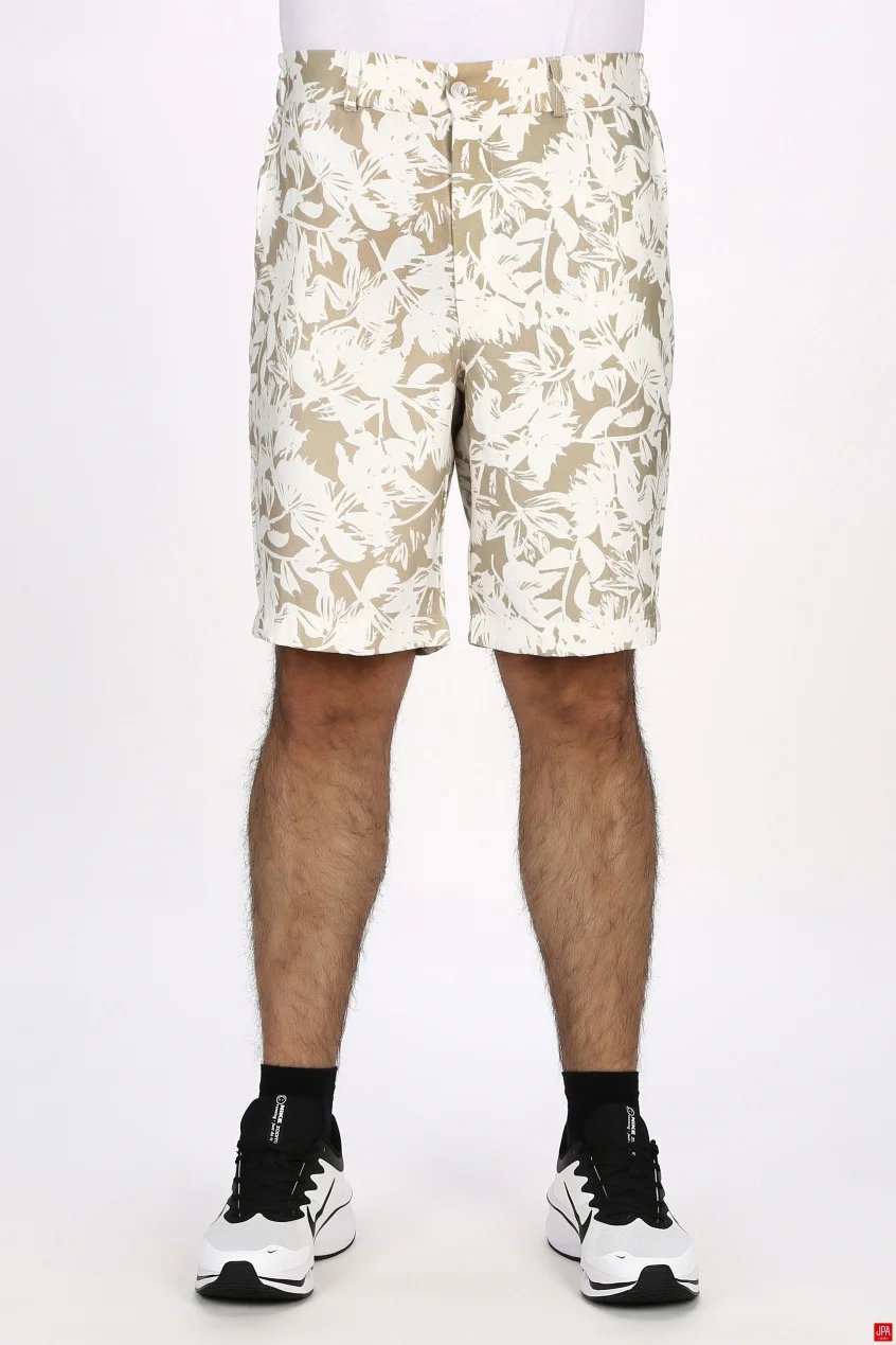 شلوارک مردانه لینن چاپی سبز روشن جی پی ای JPA کد 03534