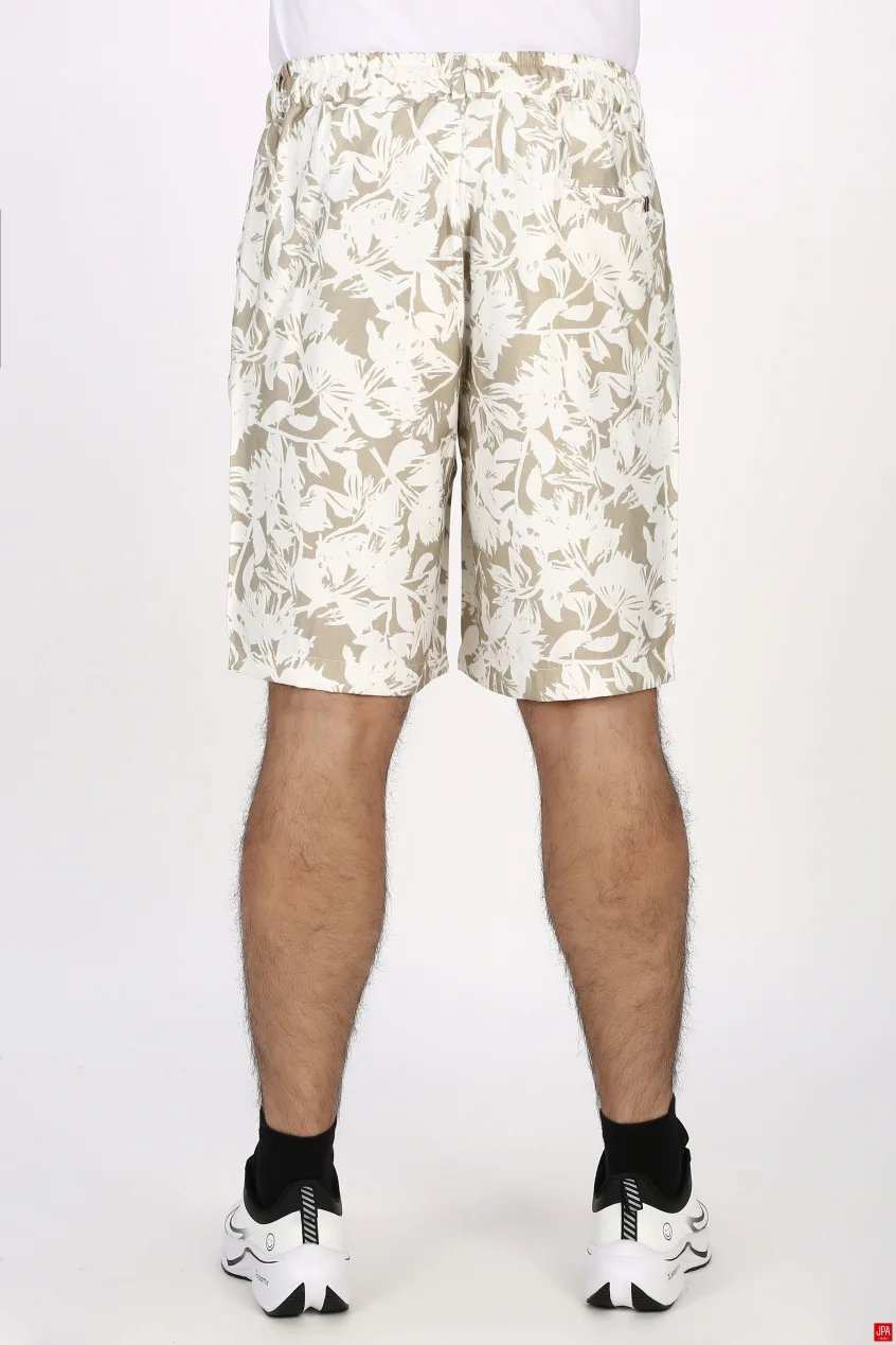 شلوارک مردانه لینن چاپی سبز روشن جی پی ای JPA کد 03534