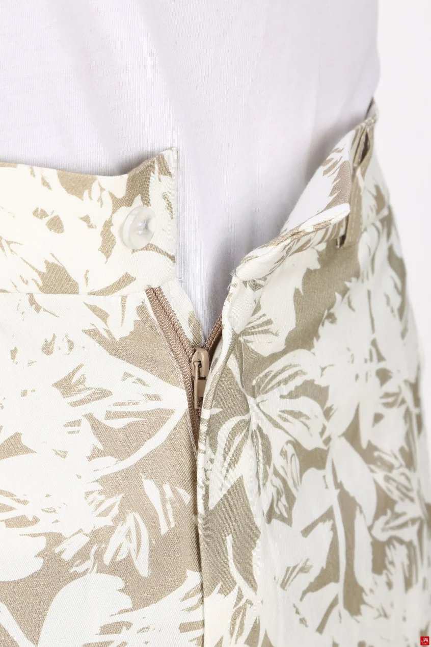 شلوارک مردانه لینن چاپی سبز روشن جی پی ای JPA کد 03534