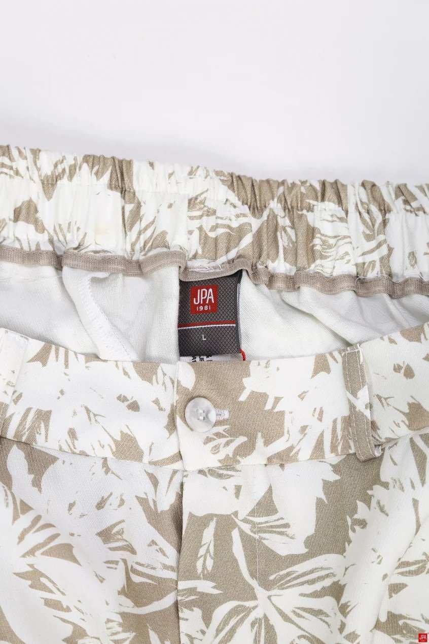 شلوارک مردانه لینن چاپی سبز روشن جی پی ای JPA کد 03534