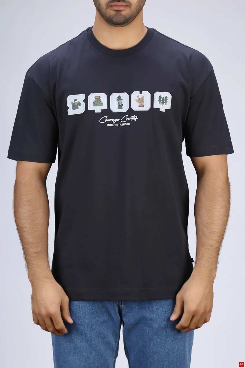 تی شرت مردانه یقه گرد جی پی ای JPA کد 03486