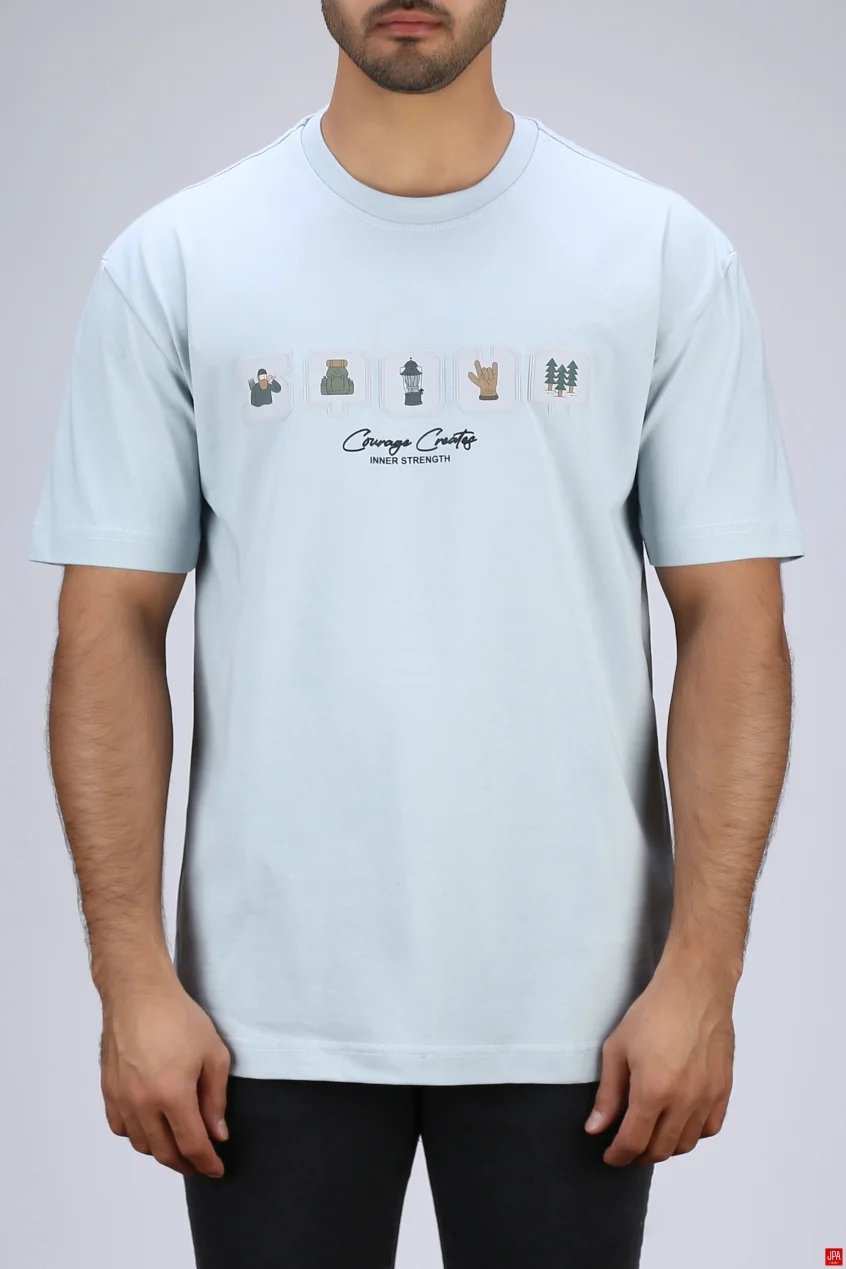 تی شرت مردانه یقه گرد جی پی ای JPA کد 03486