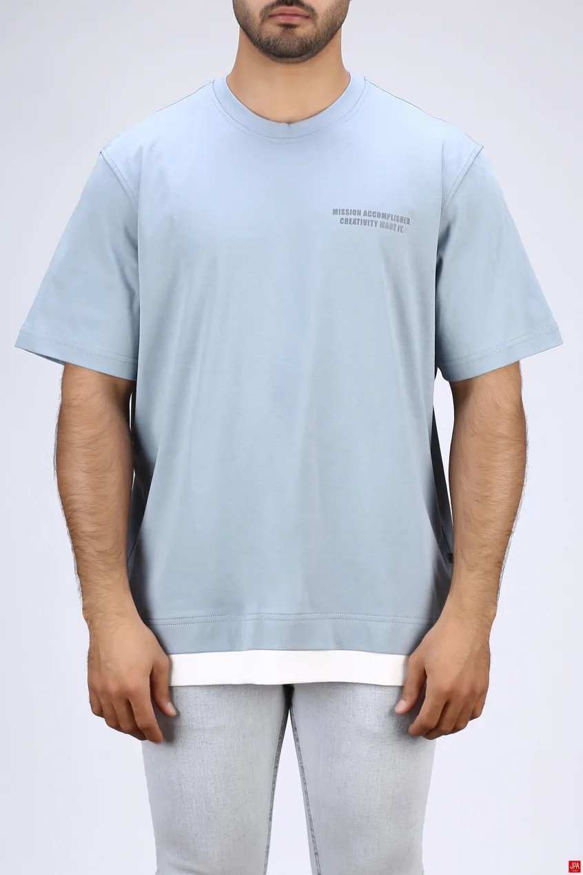 تی شرت مردانه یقه گرد باکس ازاد جی پی ای JPA کد 04017