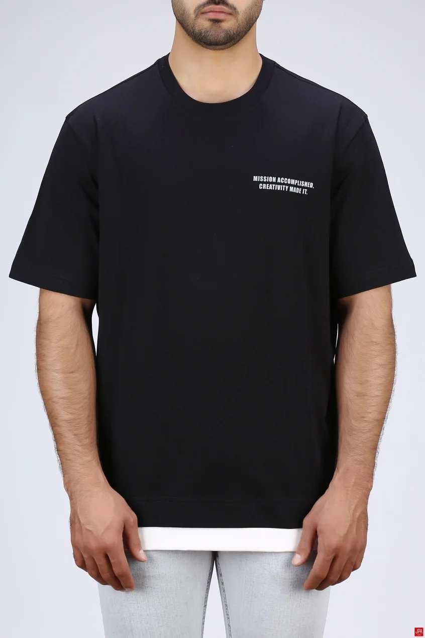 تی شرت مردانه یقه گرد باکس ازاد جی پی ای JPA کد 04017