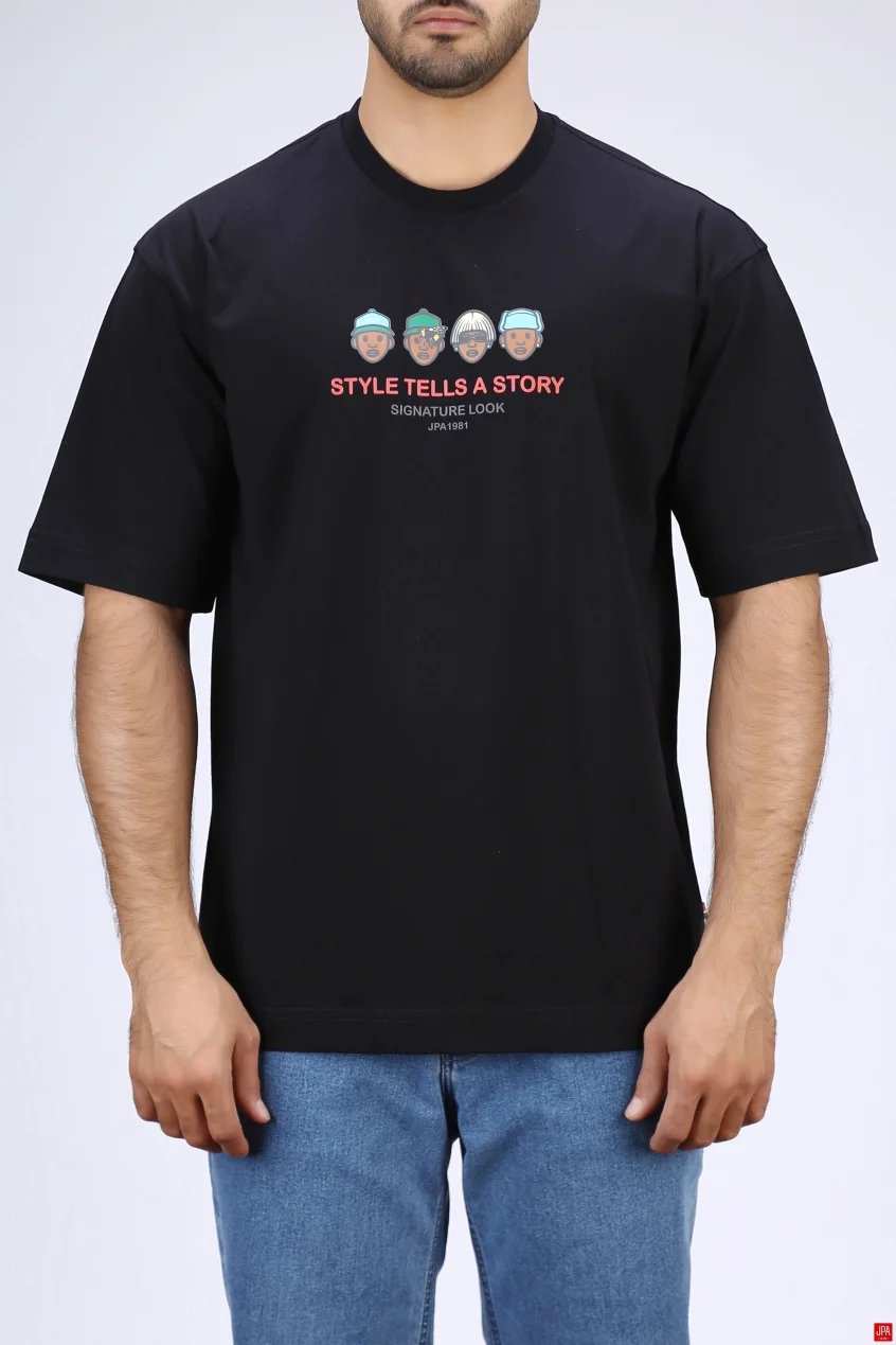 تی شرت مردانه یقه گرد جی پی ای JPA کد 04040