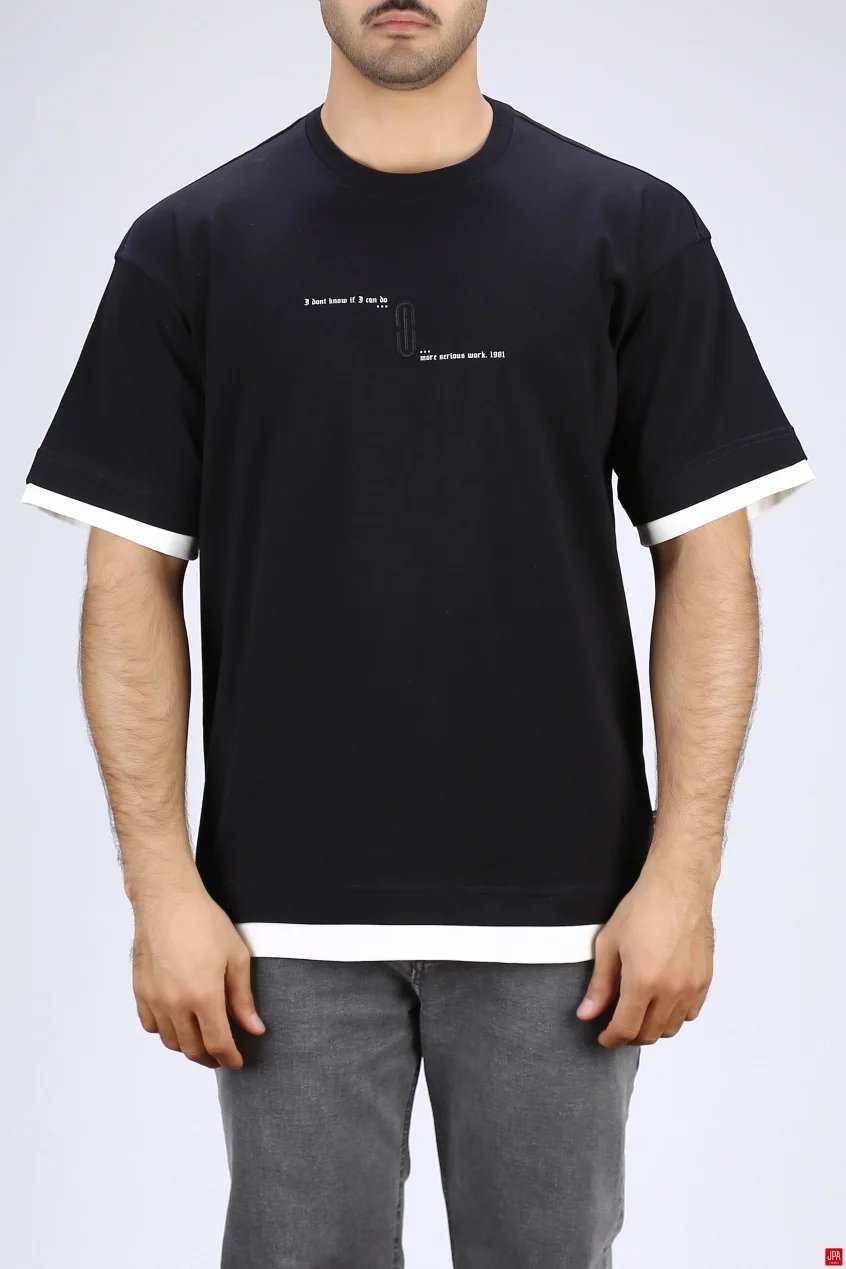 تی شرت مردانه یقه گرد جی پی ای JPA کد 04020